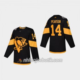 Män Ishockey Pittsburgh Penguins tröja Tanner Pearson 14 Adidas 2019 Stadium Series Authentic